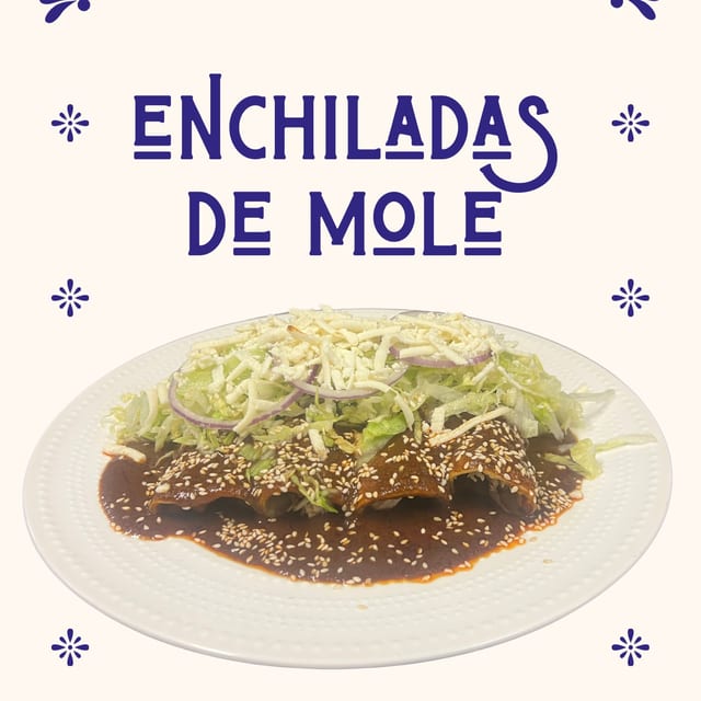 4 Enchiladas de Mole.