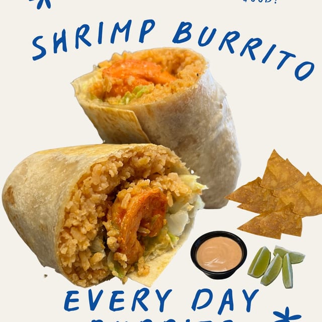 Shrimp Burrito.